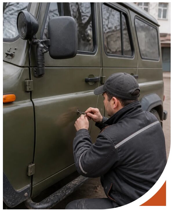 Профессиональное вскрытие автомобиля УАЗ без повреждений в Красном Сулине